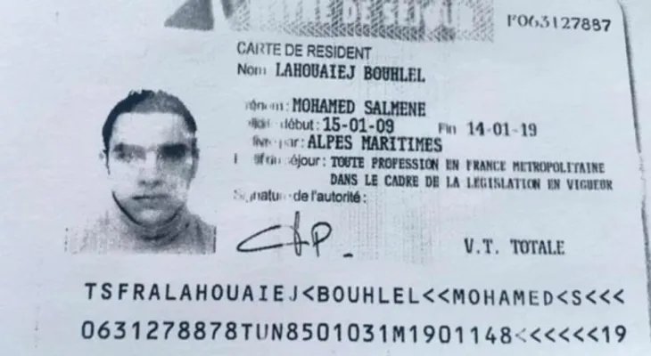 Conoce la foto del terrorista de Niza que le quitó la vida a 84 pesonas