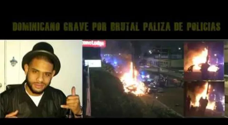 Dominicano Miguel Feliz, recibe una brutal paliza a patadas, puñetazos y macanazos de policías en NJ