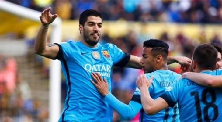 Goles de Neymar y Suárez distancian a Barcelona