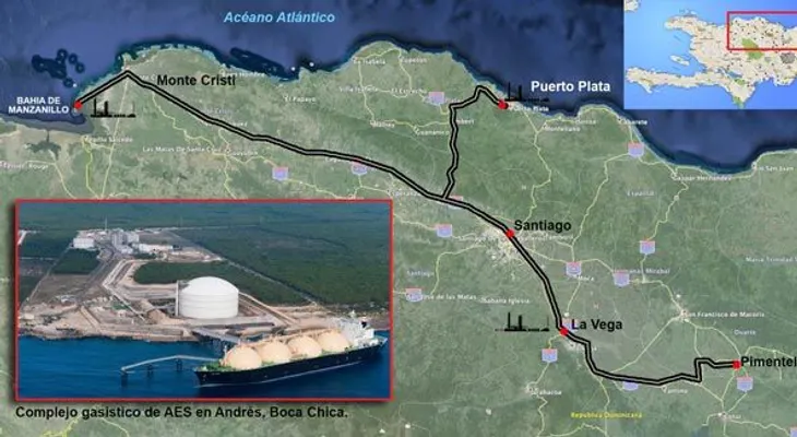 República Dominicana reexportará gas natural hacia el Caribe
