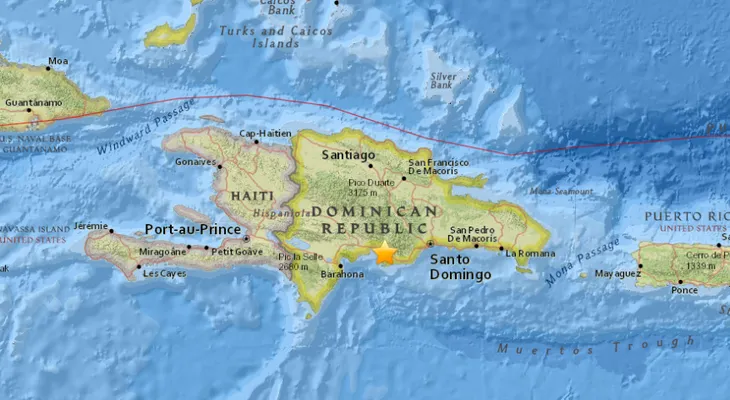 Sismo de magnitud 5,0 sacude República Dominicana