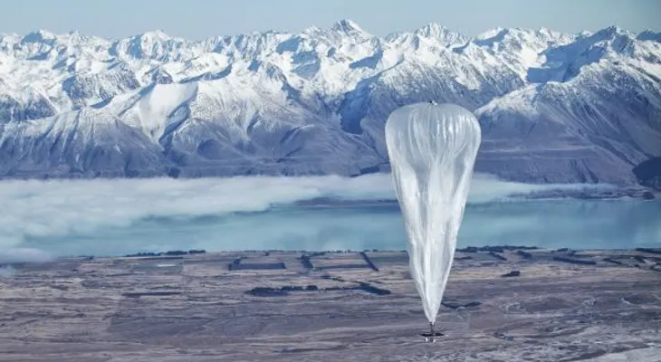 Un globo satelital de Google cae en Paraguay