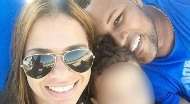 Jeurys pasa el fin de semana con su esposa e hijo 