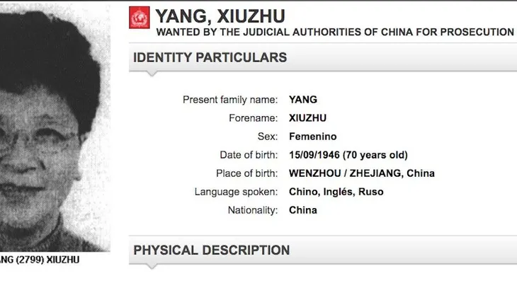 Se entrega la fugitiva más buscada de China tras 13 años en fuga