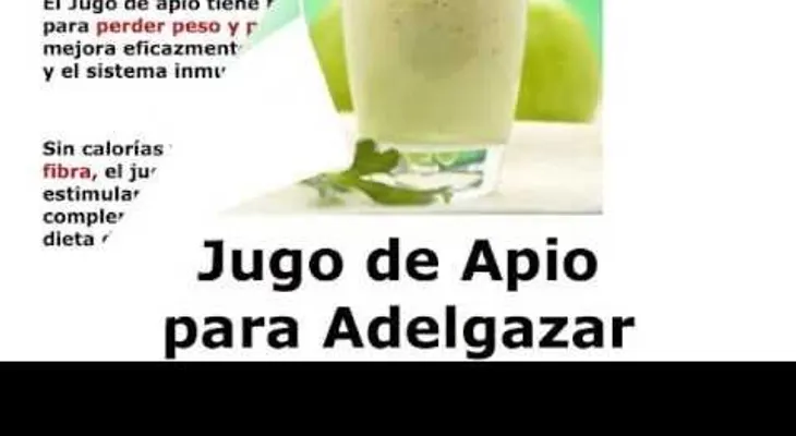 El jugo de apio adelgaza