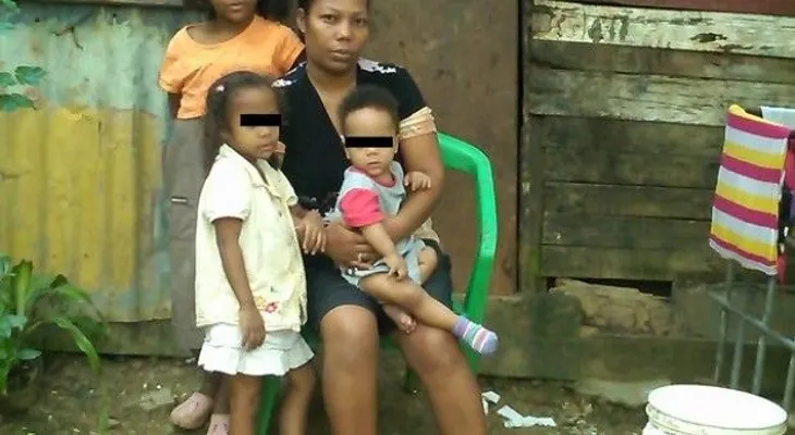 Madre viuda con 7 hijos vive en miseria extrema