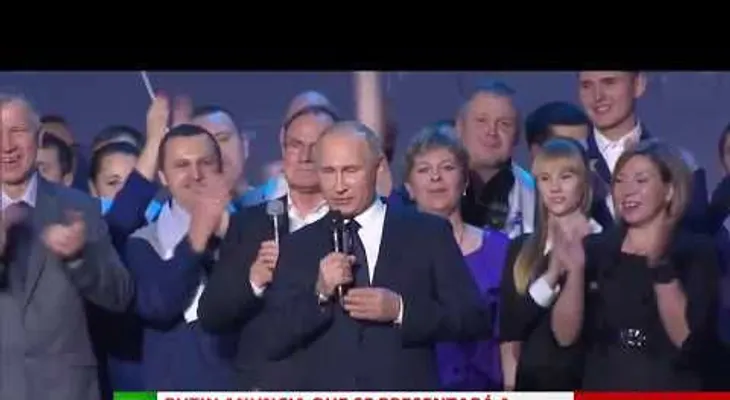 Vladímir Putin anuncia que será candidato en los comicios  del 2018