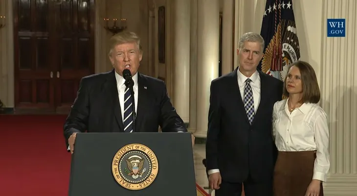 Donald Trump designó a Neil Gorsuch como candidato para la Corte Suprema de EEUU