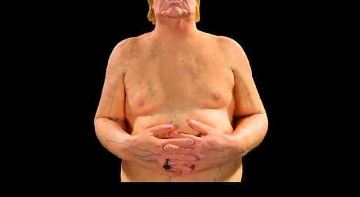Donald Trump: una estatua desnudo sorprendió a turistas en NY (VIDEO)