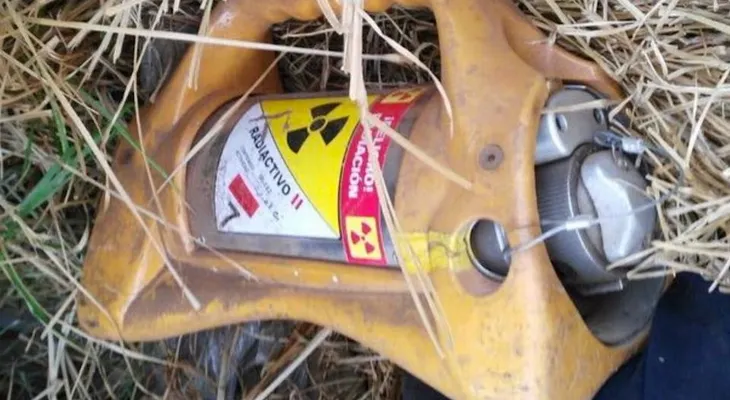 Encuentran contenedor con material radioactivo que había sido robado en México