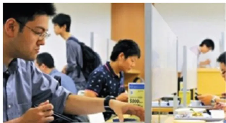 Universidades Japonesas ponen mesas anti-sociabilización