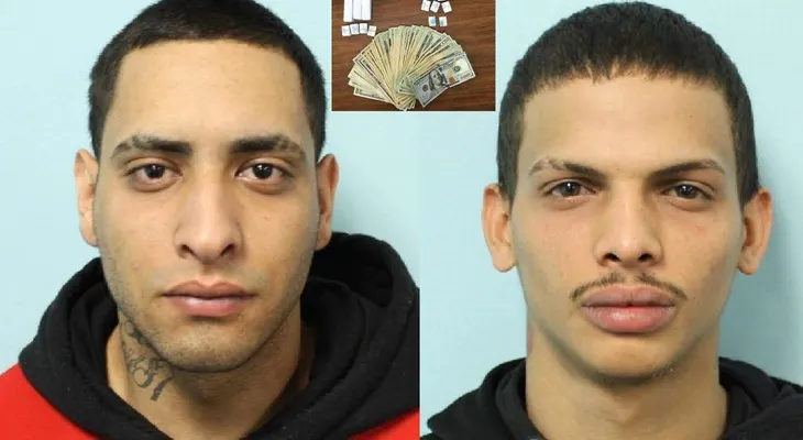 Arrestan dominicano Jadiel Echavarria y boricua, Kevin Pagan, en Massachusetts, con 258 bolsas de heroína
