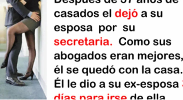 Mi esposo infiel me echó de la casa, pero planifiqué una venganza y lo dejé con la boca abierta