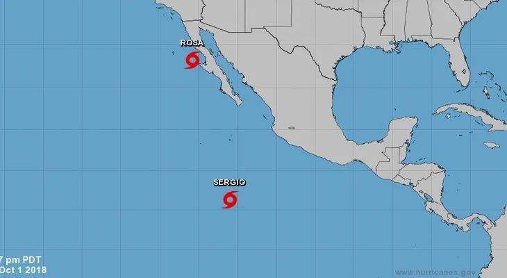 Declaran emergencia en Baja California ante inminente impacto de ciclón Rosa