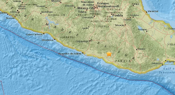 Se registra un sismo de magnitud 5,0 en el suroeste de México