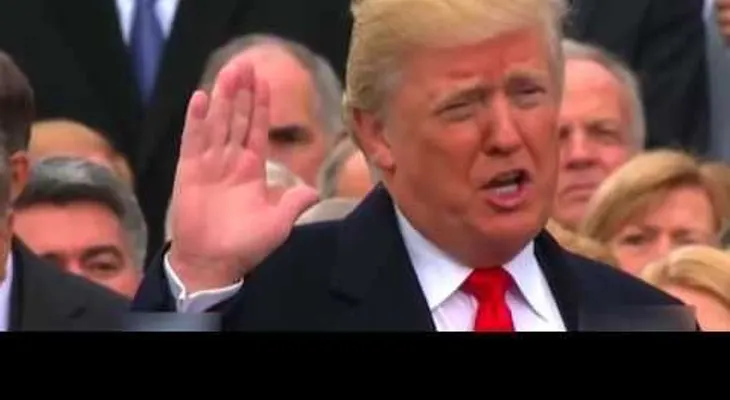 Donald J. Trump tras su juramento como presidente de Estados Unidos 20/01/2017