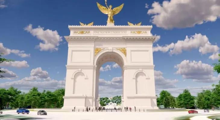 Jueza federal cuestiona la urgencia de Trump por levantar un arco triunfal de 76 metros en Washington