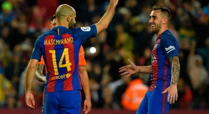 Mascherano marca su primer gol en el Barcelona y Twitter festeja con memes