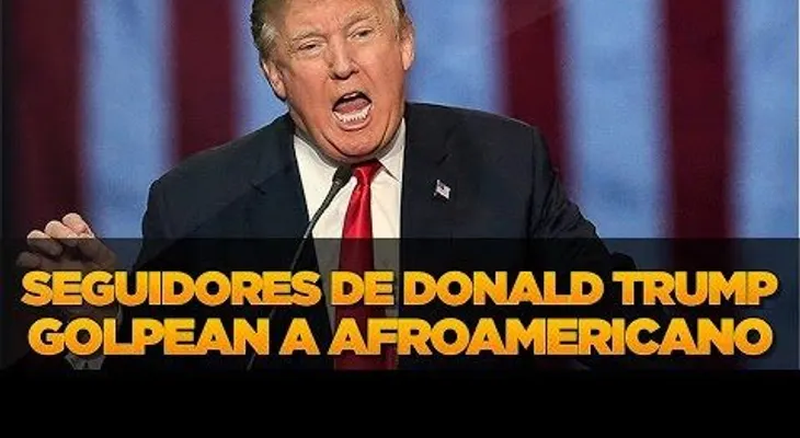 Seguidores de Trums golpean manifestante afroamericano (VIDEO)