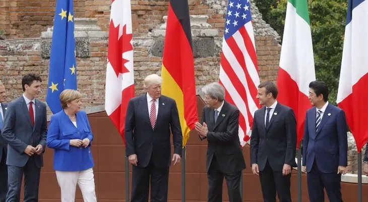 Trump debuta en la cumbre del G-7, con Rusia en el centro de discusión