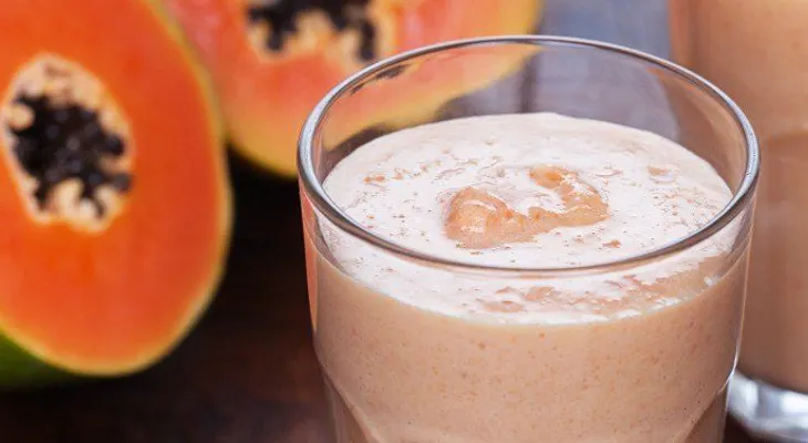 Licuado para la diabetes y colesterol de papaya con avena