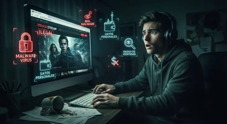 La trampa invisible detrás de las páginas de streaming ilegal