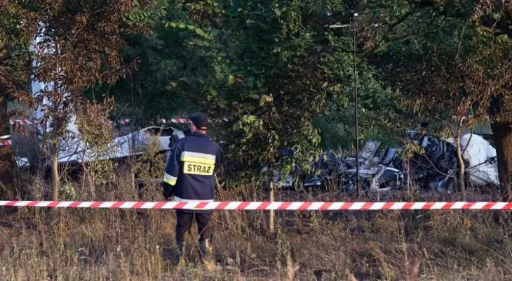 11 personas muertas por un accidente de avioneta en Polonia 