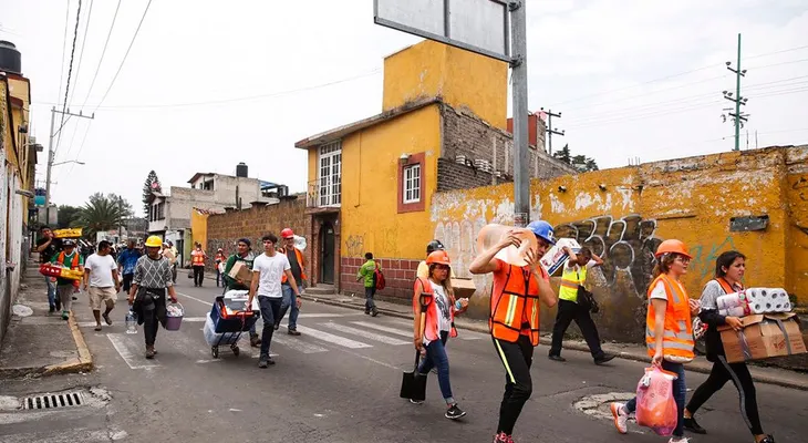 Por fin llegó la ayuda a Xochimilco tras el terremoto