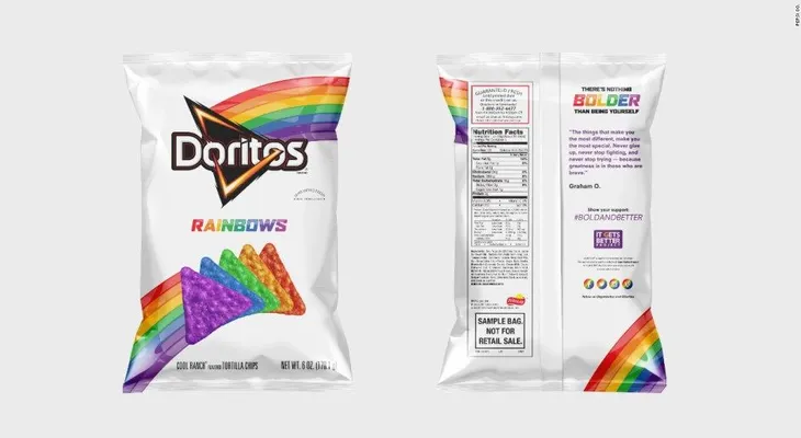Doritos vende papas arcoíris para apoyar a la comunidad LGBT