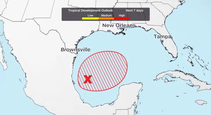 Posible formación de tormenta tropical en el Golfo esta semana pese a El Niño