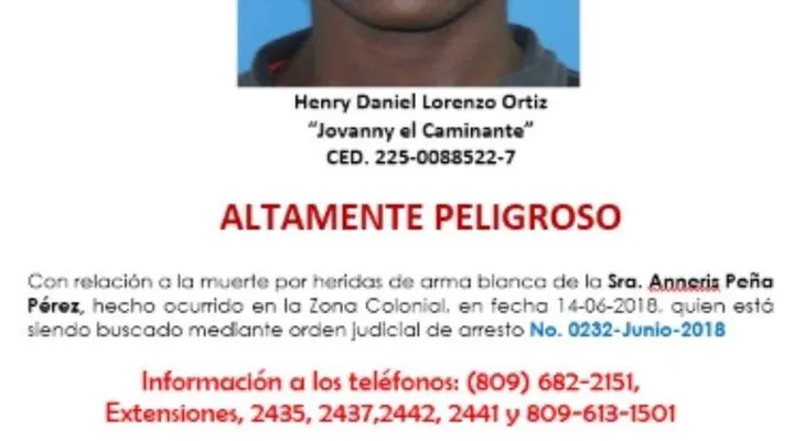  Policía persigue a Henry Daniel Lorenzo Ortiz, (Jovanny El Caminante), "altamente peligroso", por asesinato mujer de joyería 