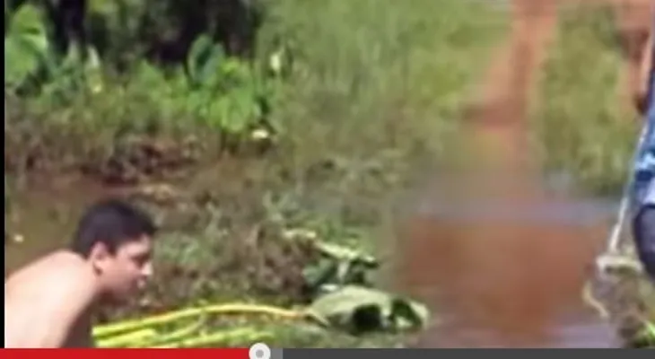 El increíble desenlace alcantarilla tapada en Brasil (Video) 