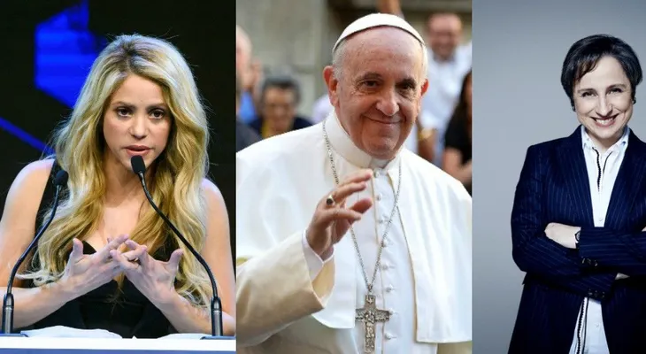 El papa, Shakira y Carmen Aristegui, entre los 50 líderes mundiales de la revista Fortune