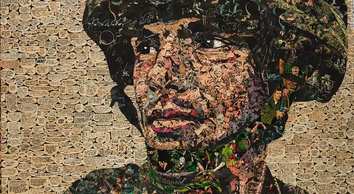 Sólo con cómics y collages este exposición muestra el verdadero costo de la guerra