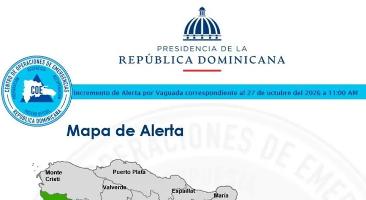 COE eleva a 30 las comunidades incomunicadas por lluvias y amplía alertas a 12 provincias