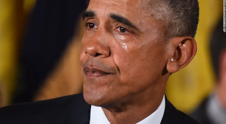Obama llora y uno se pregunta?