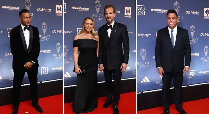 Balón de Oro 2026: los looks de las estrellas del fútbol en la alfombra roja de Londres