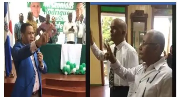 Trajano Santana juramenta candidato alcalde del PRI en Villa Hermosa