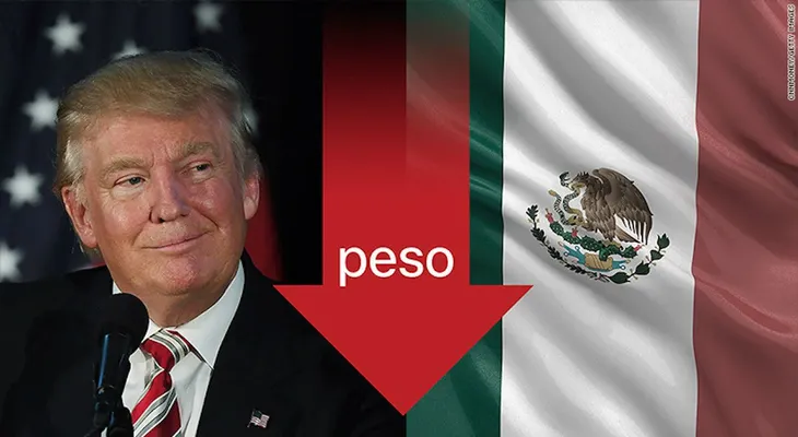 El peso mexicano se desploma tras primeros resultados en EE.UU.
