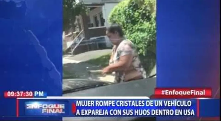 Mujer que rompió cristales a vehículo de su ex pareja, lo hizo porque anda con una "chapiadora" en SD