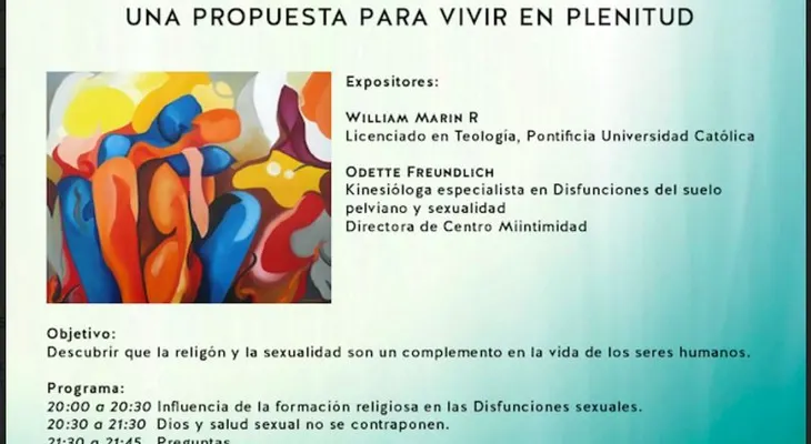 Charla "Religión y Salud Sexual", una propuesta para vivir en plenitud
