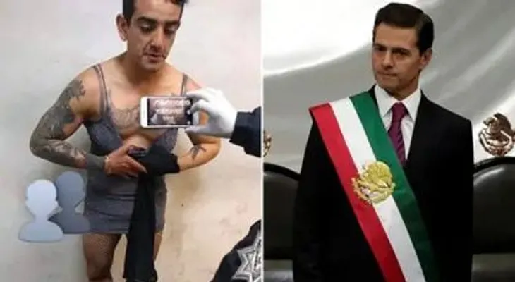Exescolta de Peña Nieto desata tremendo escándalo, tras ser arrestado vestido de mujer y ebrio 