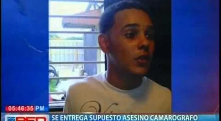Se entrega supuesto asesino de camarógrafo Newton González en Santiago