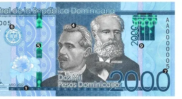 Banco Central emite billetes de RD$2,000.00 del año 2022