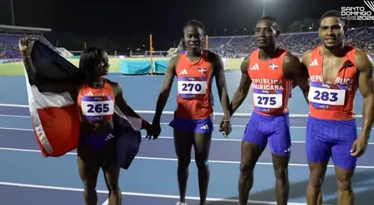 El relevo 4x100 mixto conquista quinto oro del atletismo dominicano en Juegos Centroamericanos