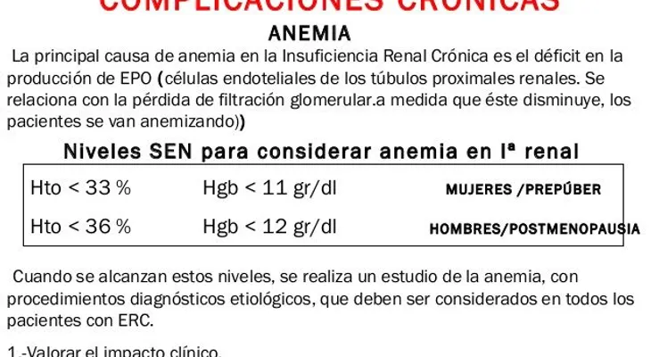 El 85% pacientes en diálisis tiene anemia y desconocen tener enfermedad