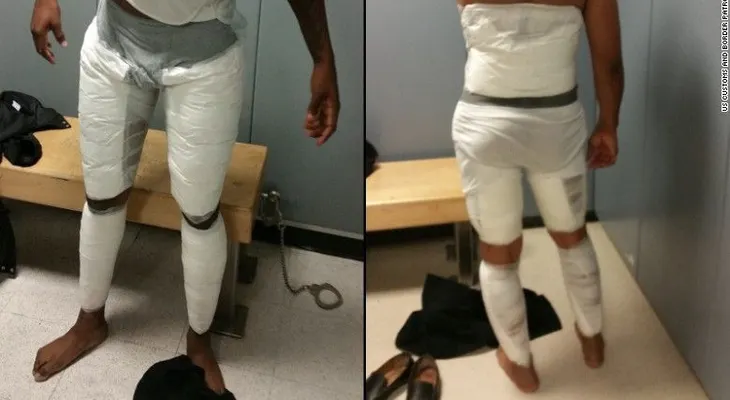 Atrapan a dos hombres que volaban desde República Dominicana con cocaína... ¡atada a las piernas!