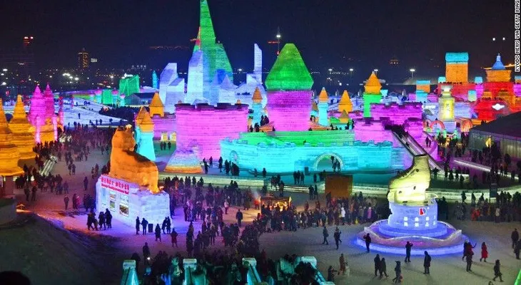 La ciudad china que está hecha de hielo
