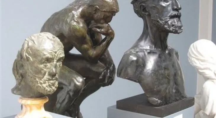 Roban busto original de Rodin  de un museo danés 
