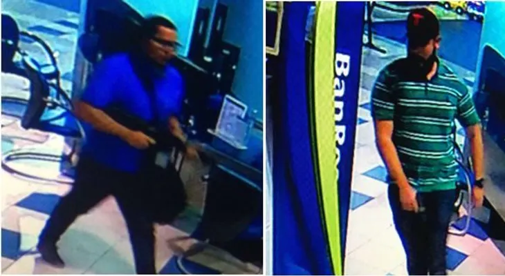 Circulan imágenes de asaltantes a sucursal Banco Popular de Plaza Lama (VIDEO)